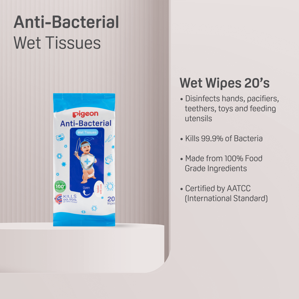 Pigeon - Anti-Bacterial Wipes 20's