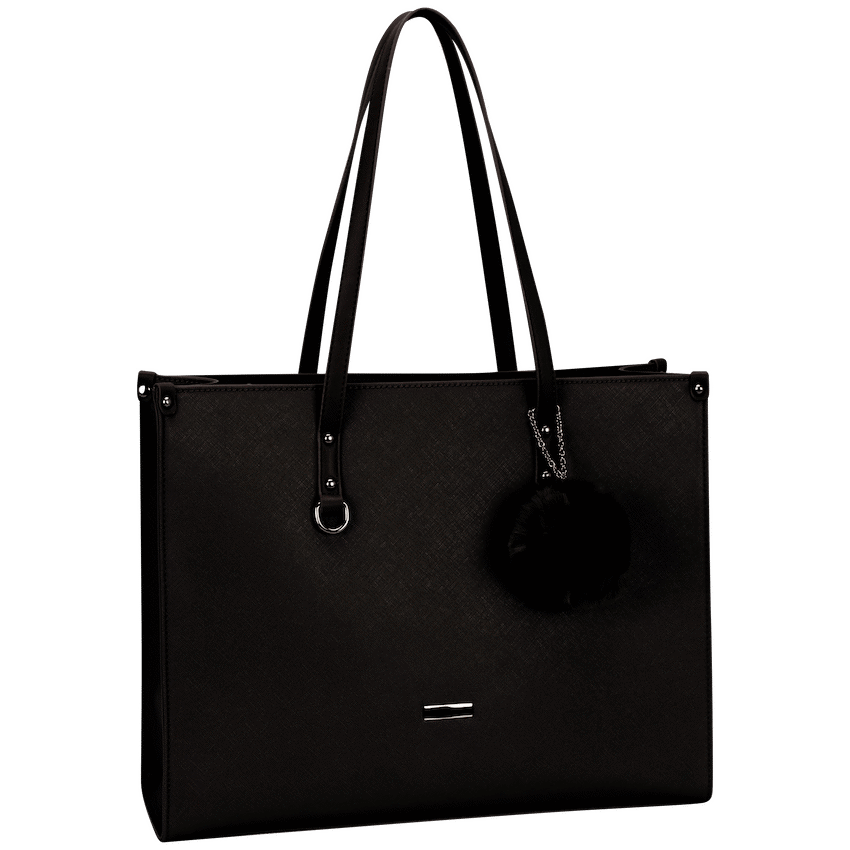 Supanova Pompom Ladies Laptop Bag - Black - image 6