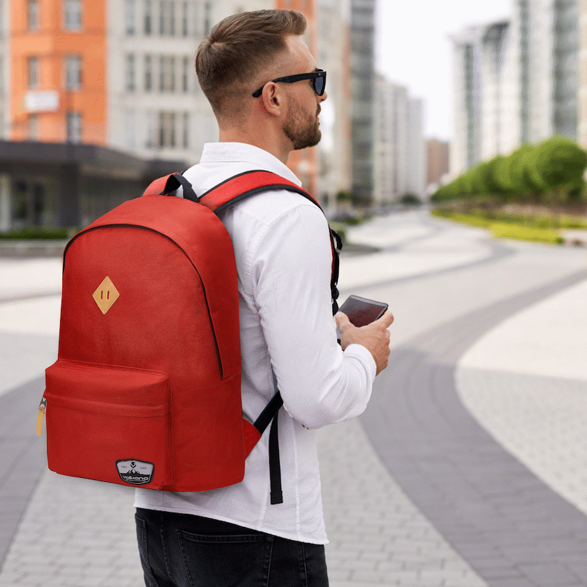 Volkano Distinct 15.6" Laptop Backpack - Red - image 6