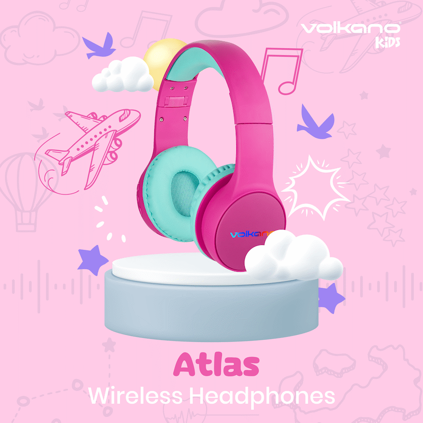 Volkano Kids Atlas Bluetooth Padded Headphones with dB Switch Function - image 6