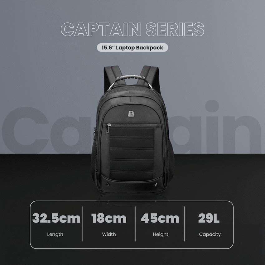 Volkano Captain 15.6" Laptop Backpack - Black - image 6