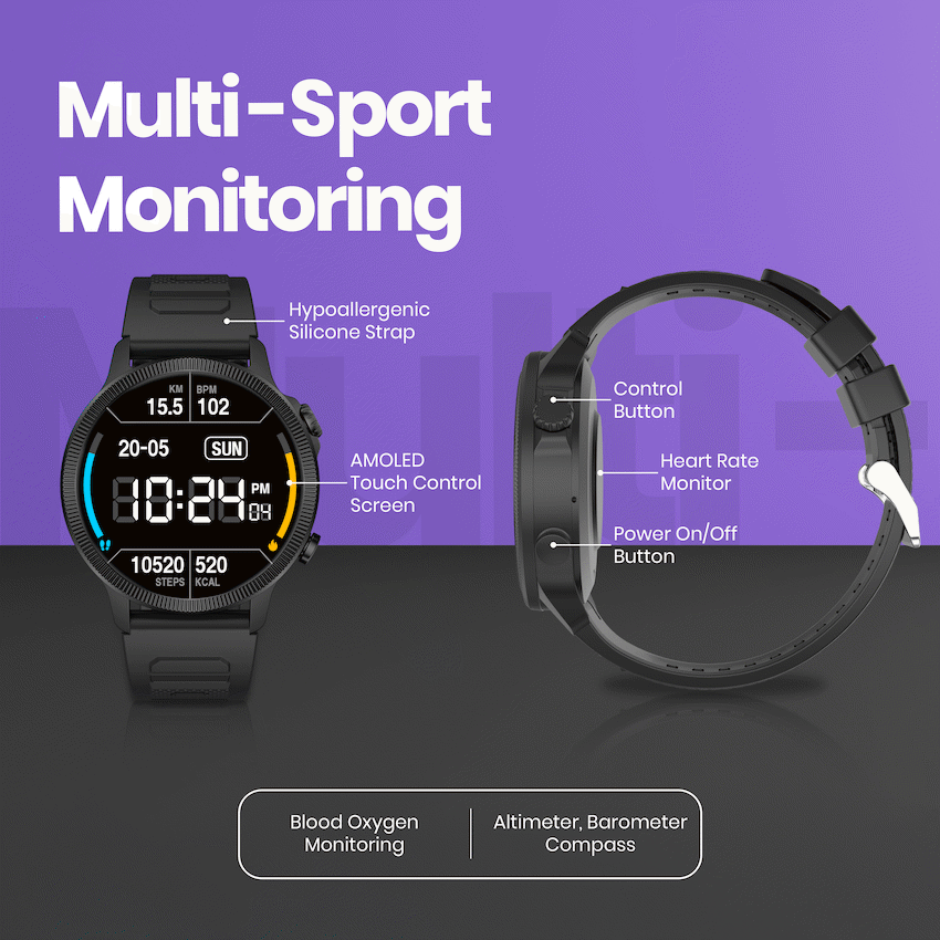 Volkano Active Tech Adrenaline Series GPS Watch with Heart Rate - image 6