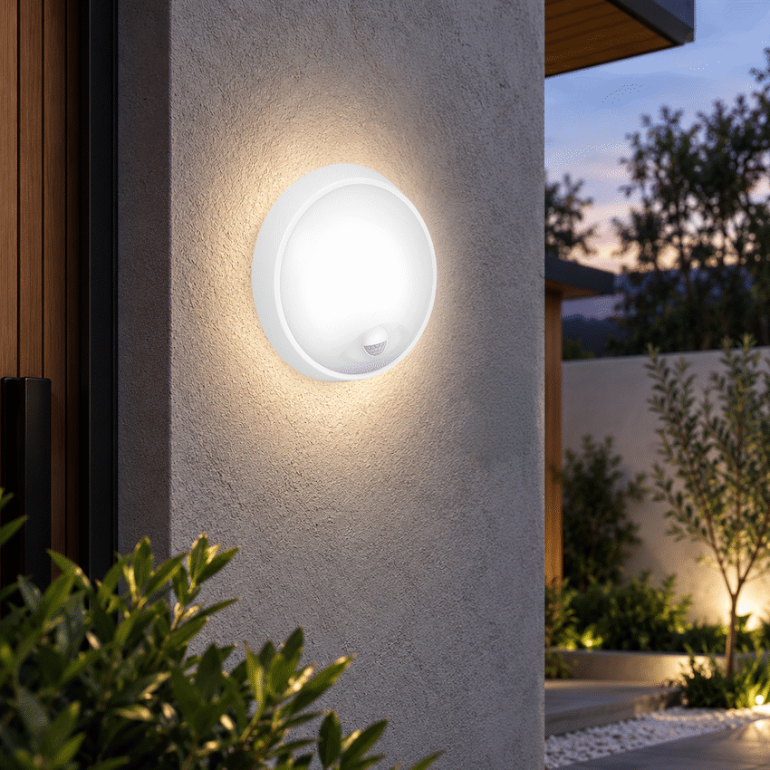 Ellies Spectra Series - AC 15W  Round LED Bulkhead with 3CCT and Sensor -WT - image 6