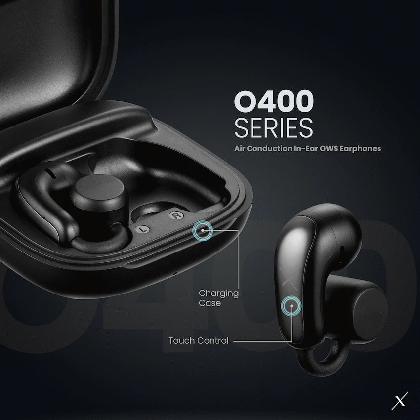 VolkanoX O400 Air Conduction In-Ear OWS Earphones - Black - image 6