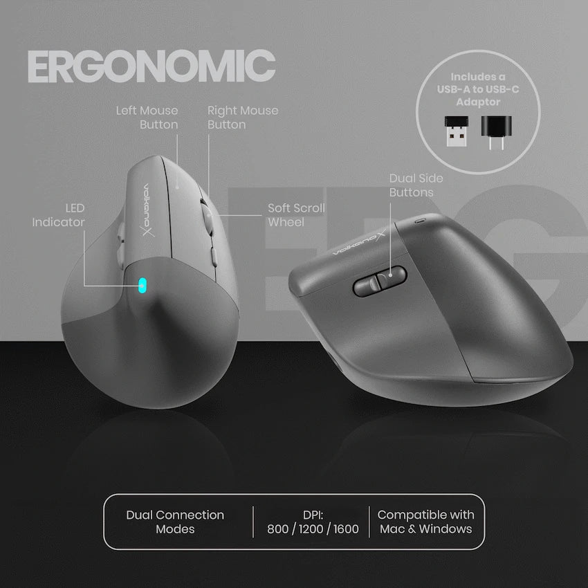 VolkanoX Ergo Bluetooth Wireless Mouse - image 6