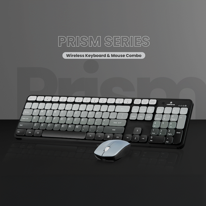 Volkano Prism Series Bluetooth Wireless Keyboard and Mouse - Grey - image 6