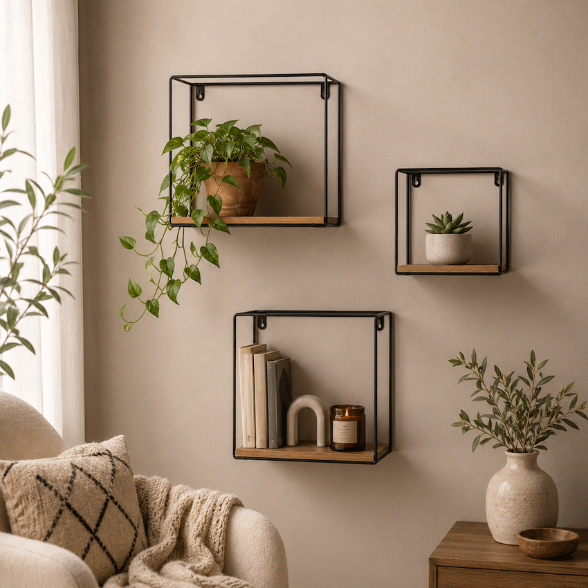 Everfurn Sarah Wall Shelves - Set of 3 - image 6