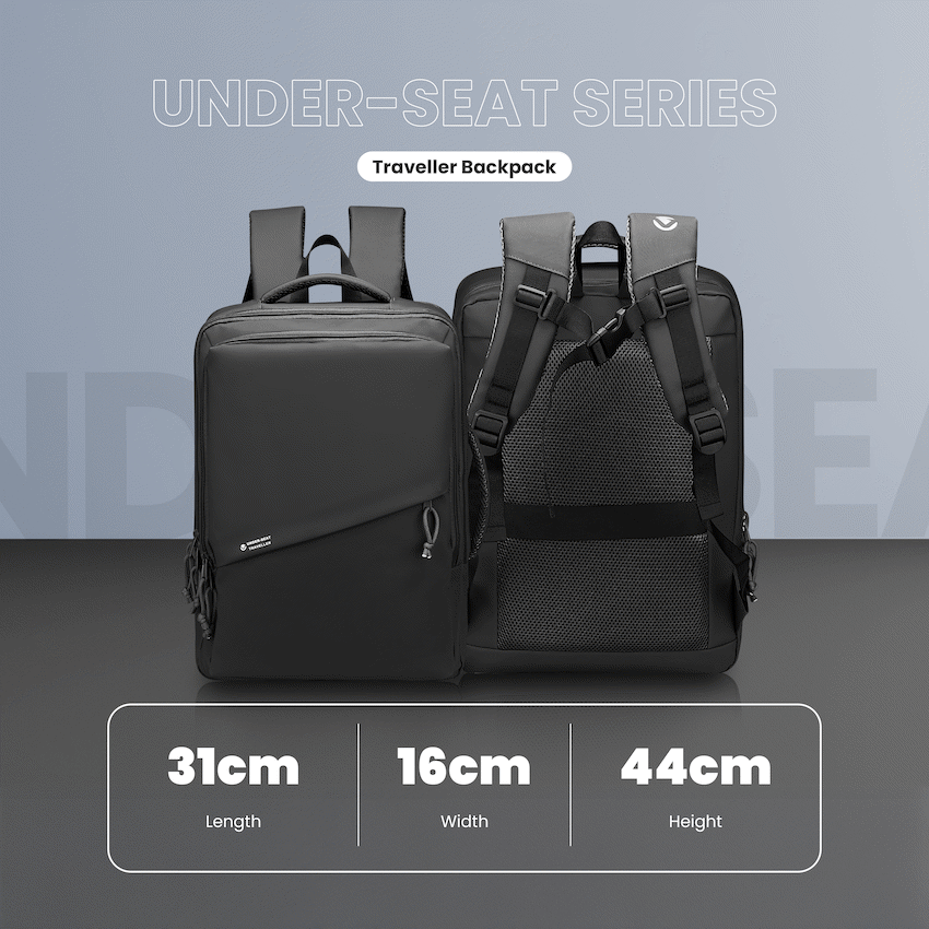 Volkano Under-Seat Traveller Backpack Black - image 6