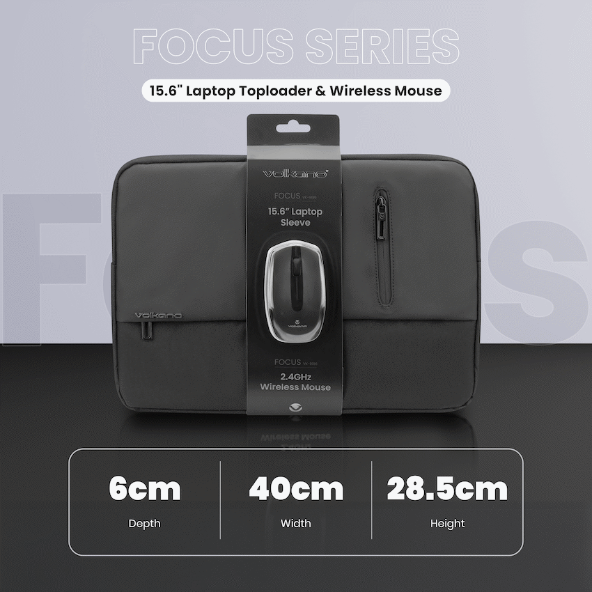 Volkano Focus Series 15.6" Laptop Sleeve & Wireless Mouse - image 6