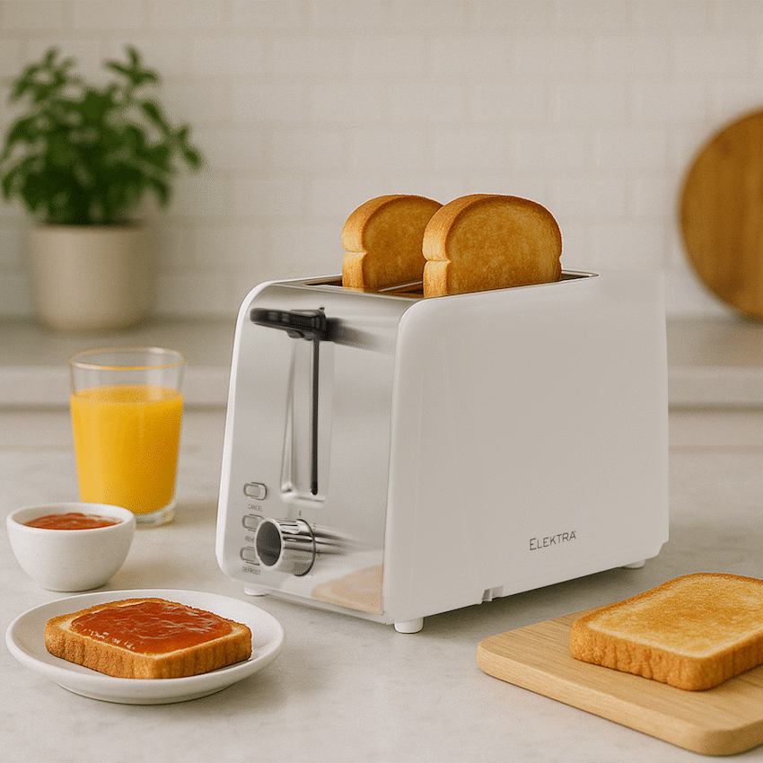 Elektra - 2-Slice Toaster - White - image 6