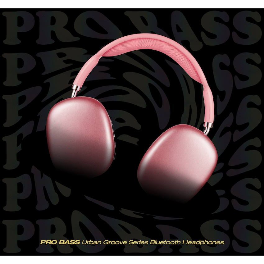 Pro Bass Urban Groove Series Bluetooth Headphones - Pink - image 6
