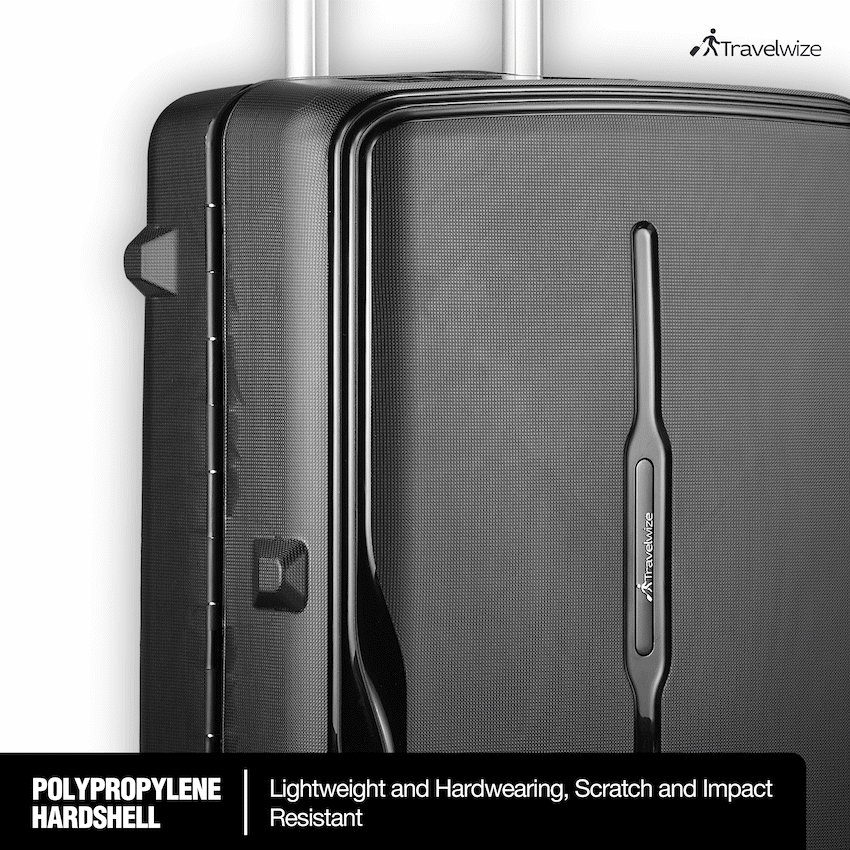 Travelwize Clipper PP 65cm 4-Wheel Spinner Luggage Black - image 6