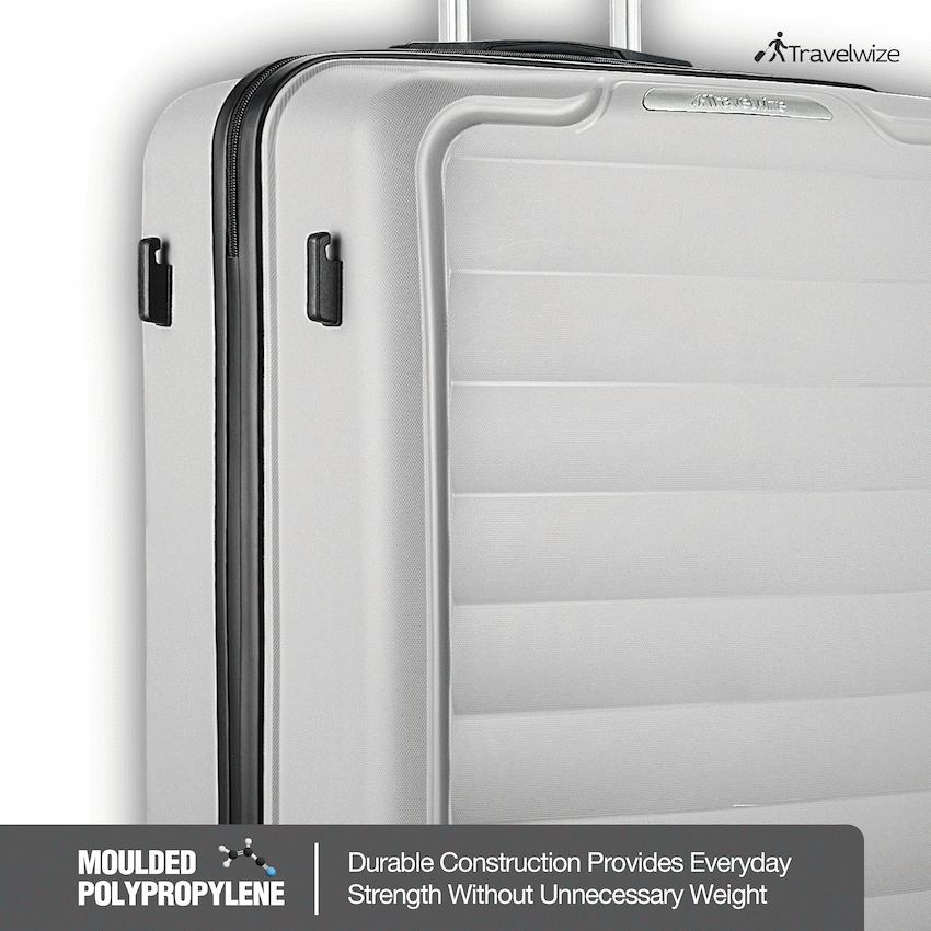 Travelwize Ibiza PP 4-Wheel Spinner 65cm Luggage - Grey - image 6