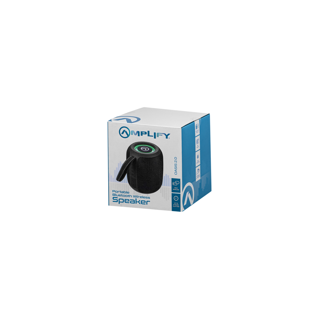 Amplify Oasis 2.0 Series Portable Bluetooth Speaker  - Black