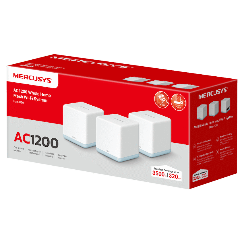 TP-Link Mercusys Halo H30 (3-Pack) AC1200 Whole Home Mesh Wi-Fi System - image 6