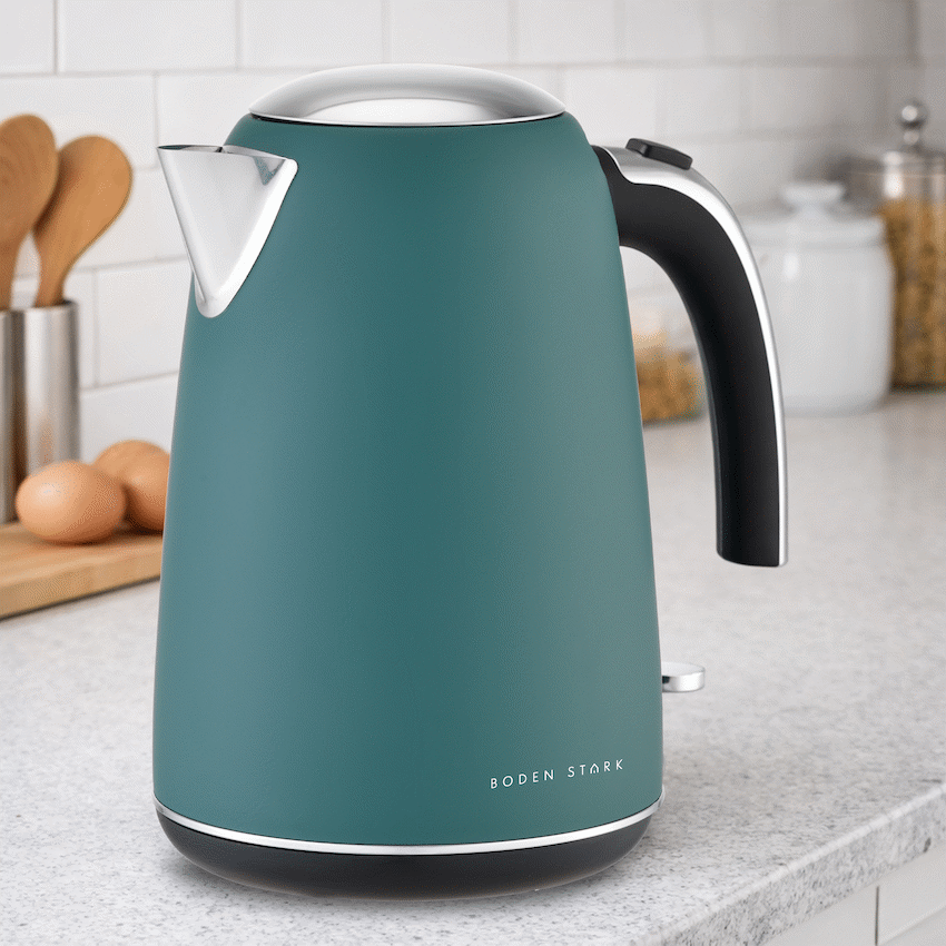 Boden Stark 1.7L Matte Stainless-Steel Kettle - Green - image 6