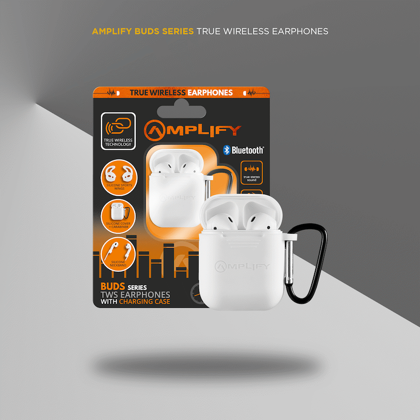 Amplify Buds Series True Wireless Earphones with Silicone Accessories - White - image 6