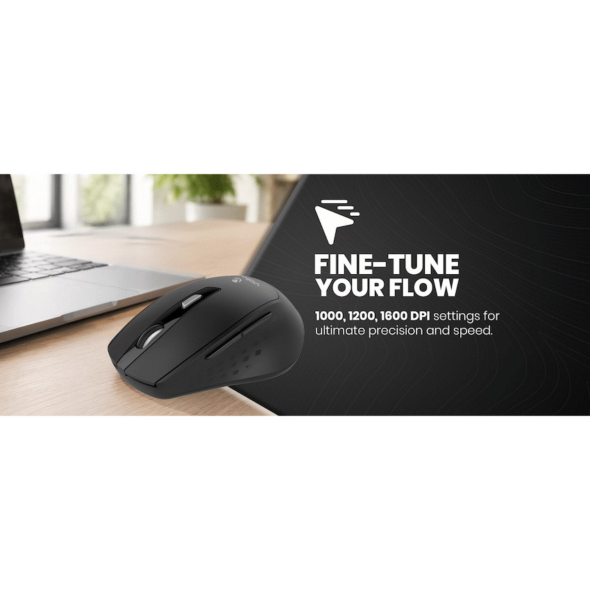 Volkano Chrome Series Wireless Mouse - Black - image 6