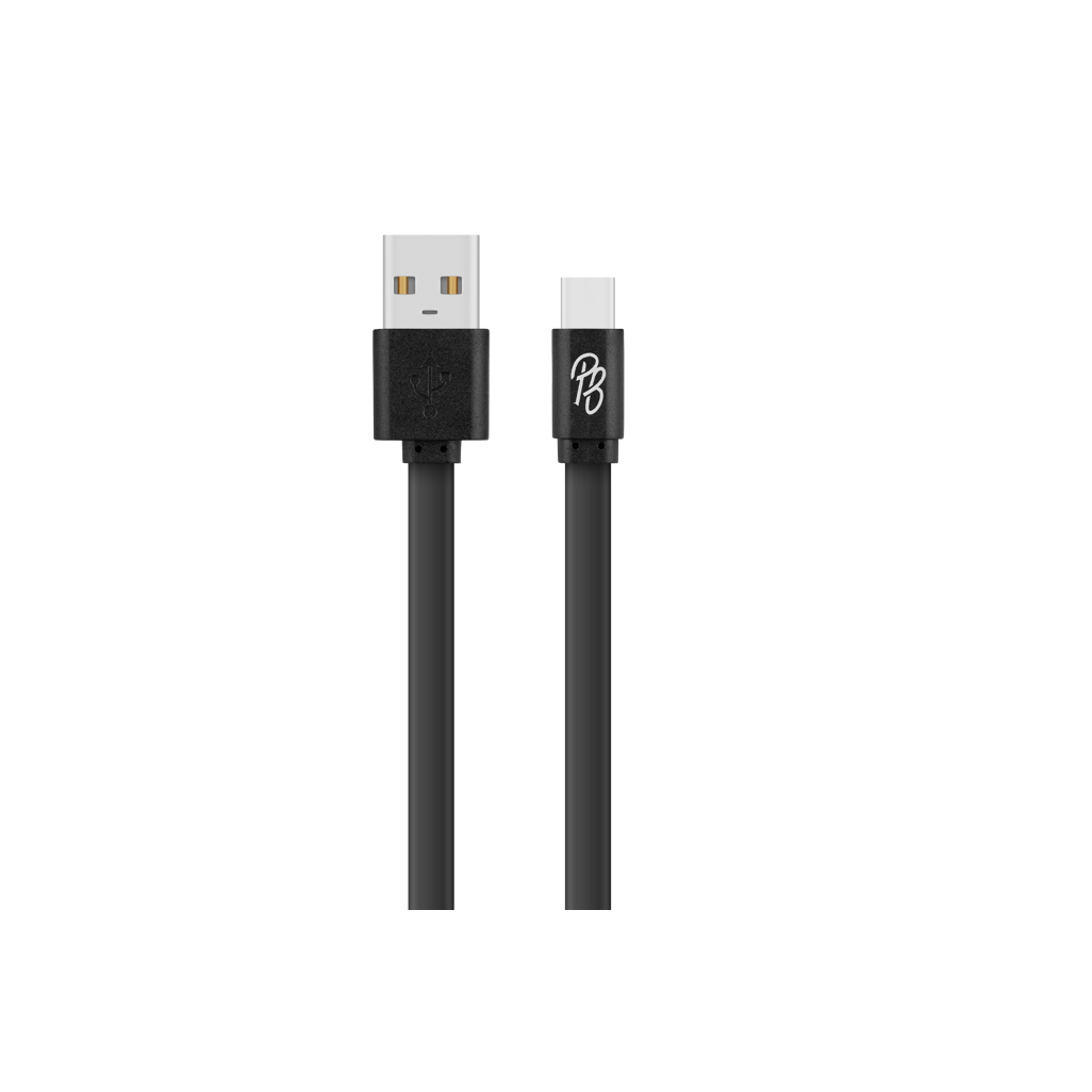 Pro Bass Energize Series Packaged USB to Type-C Cable 1.2m - Black