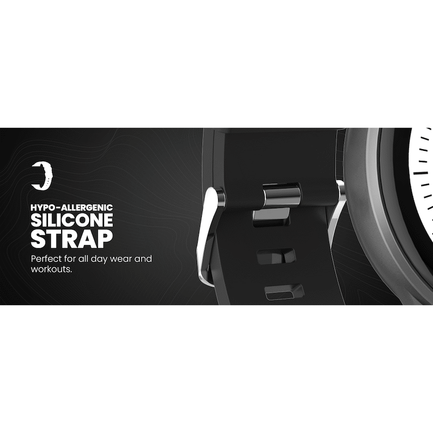 Volkano Active Tech Trend series Watch with heart rate monitor - Black - image 6