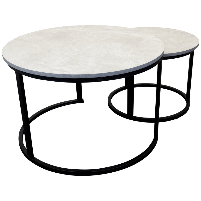 Everfurn Nile Nesting Coffee Table - Ash Grey (2 Piece) - image 6