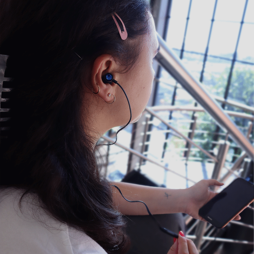 Volkano Alloy Series Metal Earphone - Blue - image 6