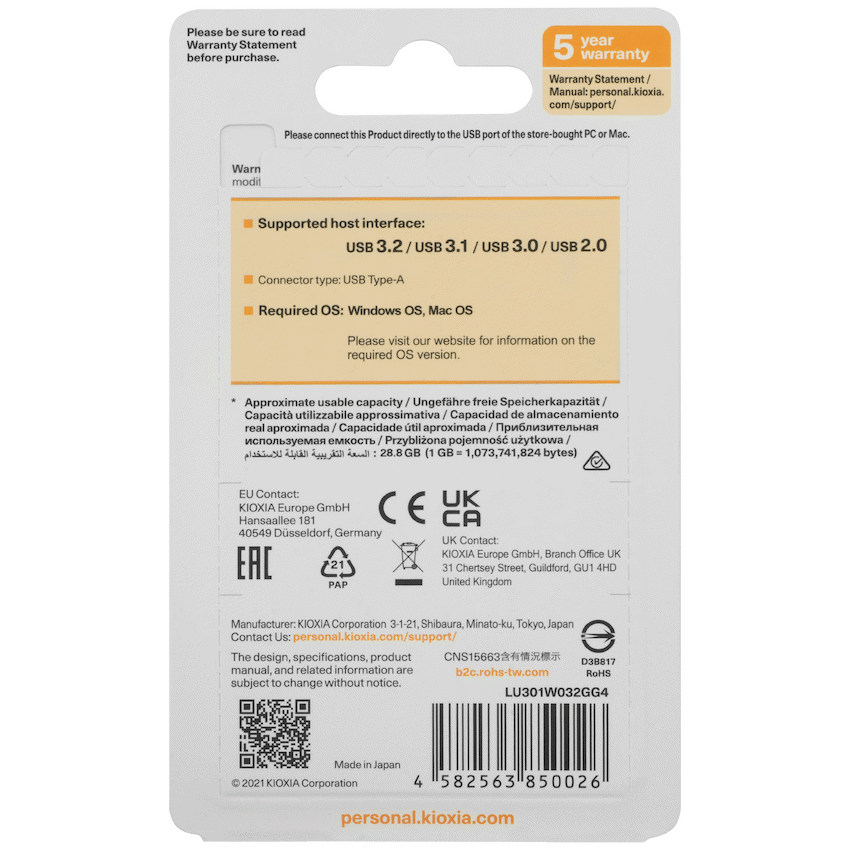 Kioxia U301- 32GB USB 3.2-GEN1 - image 6