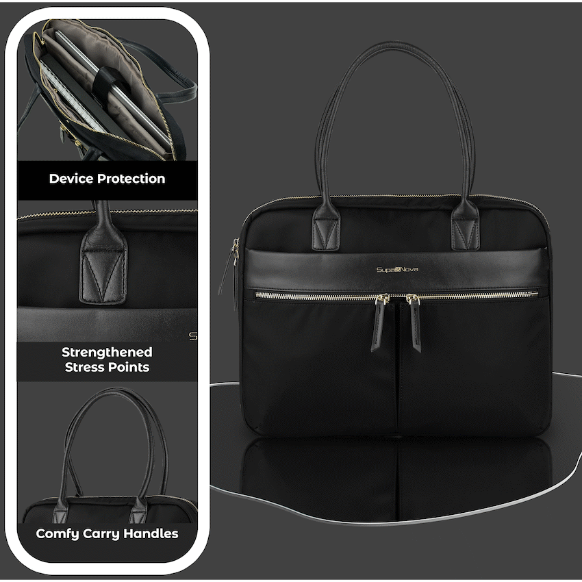 SupaNova Sienna  14.1' Ladies Laptop Bag - Black - image 6