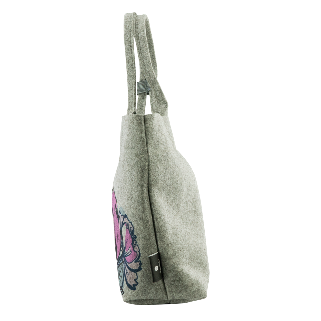 Totes Babe Peony Diaper Tote - Grey