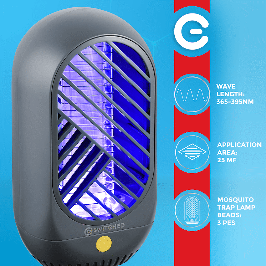 Switched Reppela Series - Mini 2W Mosquito Zapper Lamp 25m2  coverage - USB Power - image 6