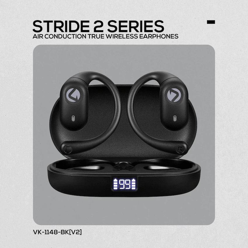 Volkano Stride 2 Air Conduction True Wireless Earphones - Black - image 6