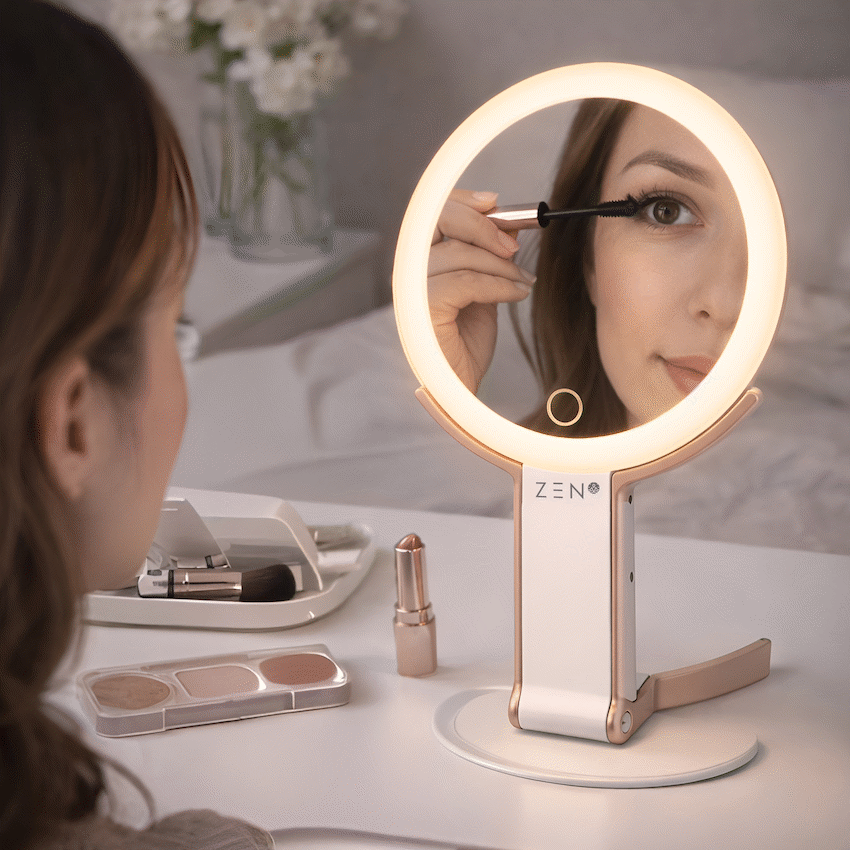 ZEN JestSet Series Portable Handheld LED Mirror - White - image 6
