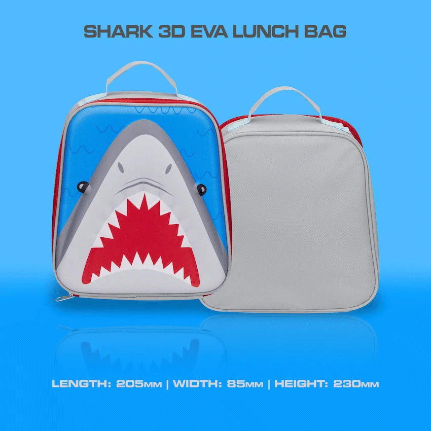 Quest Shark 3D EVA Lunch Bag - Grey - image 6