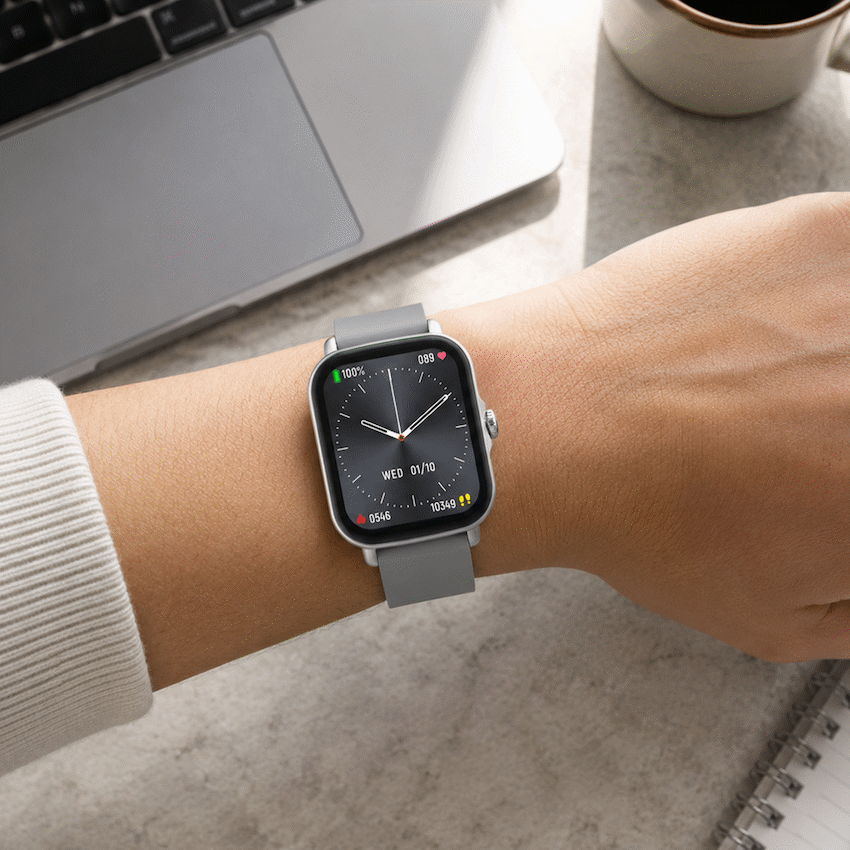 Volkano Active Tech Serene series Watch with heart rate monitor - Silver - image 6