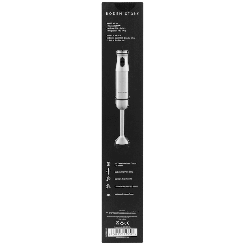 Boden Stark Stick Blender Silver - image 6