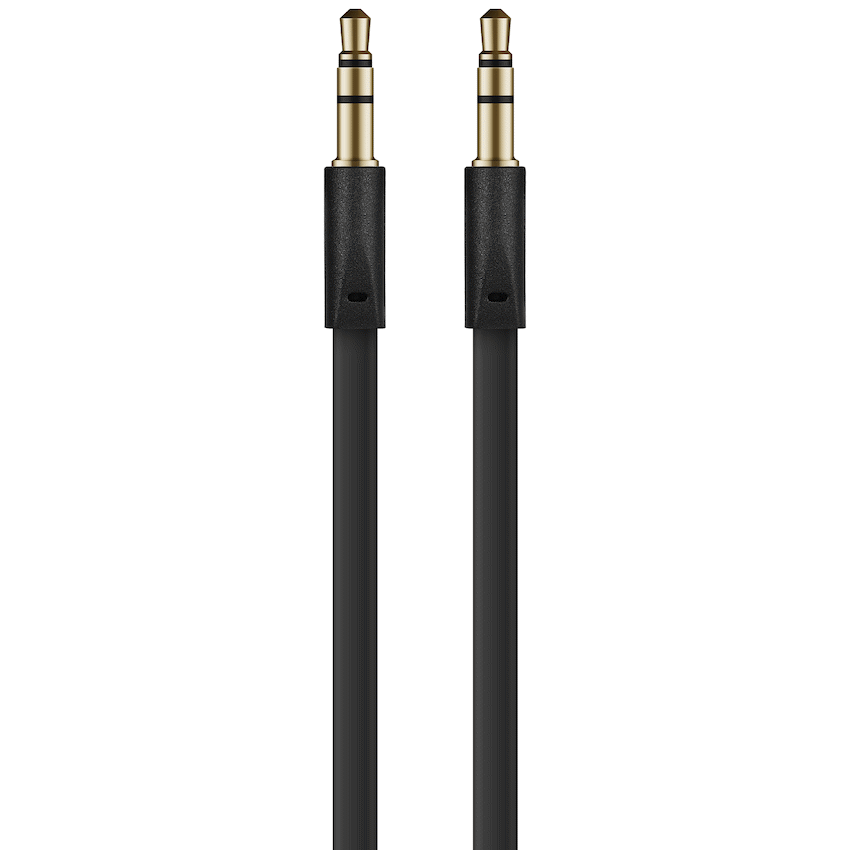 Volkano Slim Series Aux Cable 2m - Black - image 6