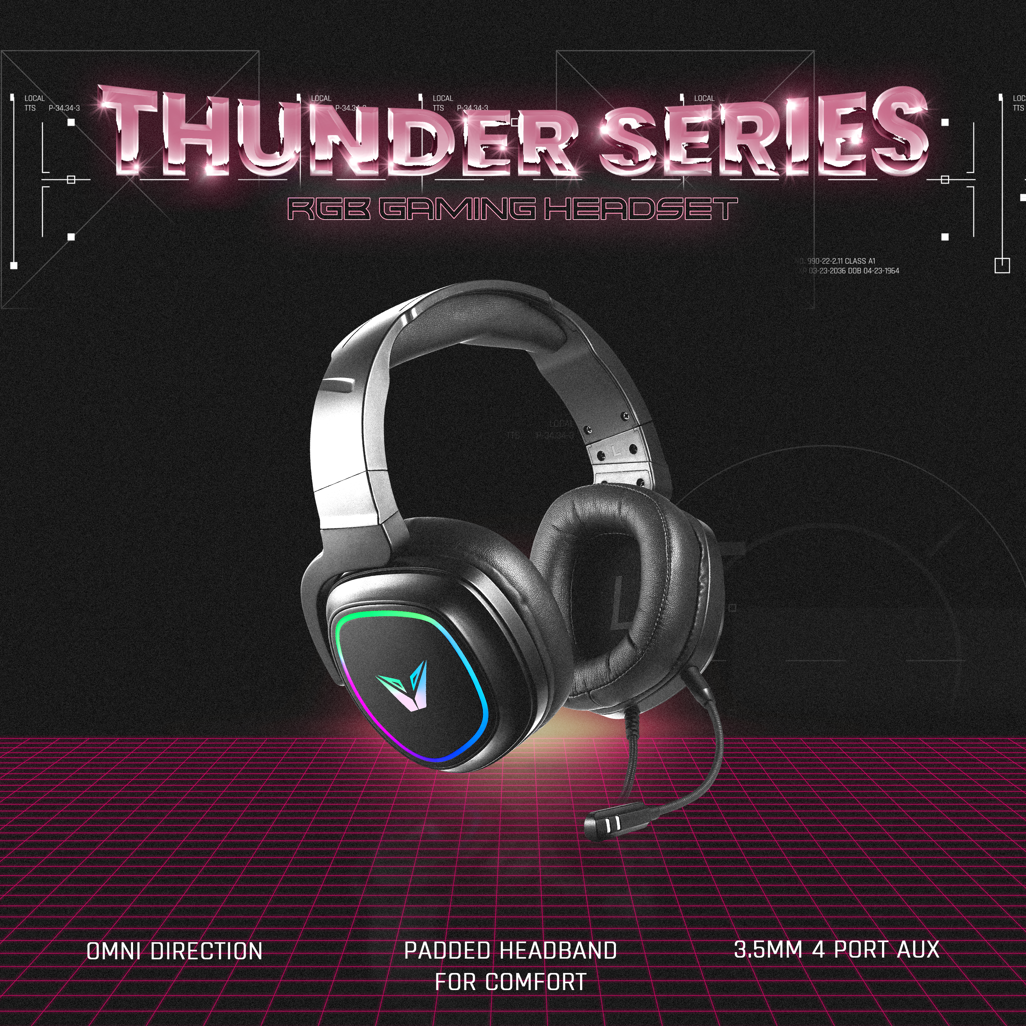 VX Gaming Thunder series Gaming Headset RGB