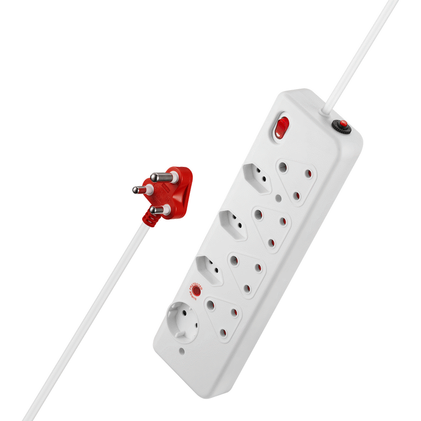 Nexon 8 Way  Medium Surge Multiplug 0.5M - White - image 6