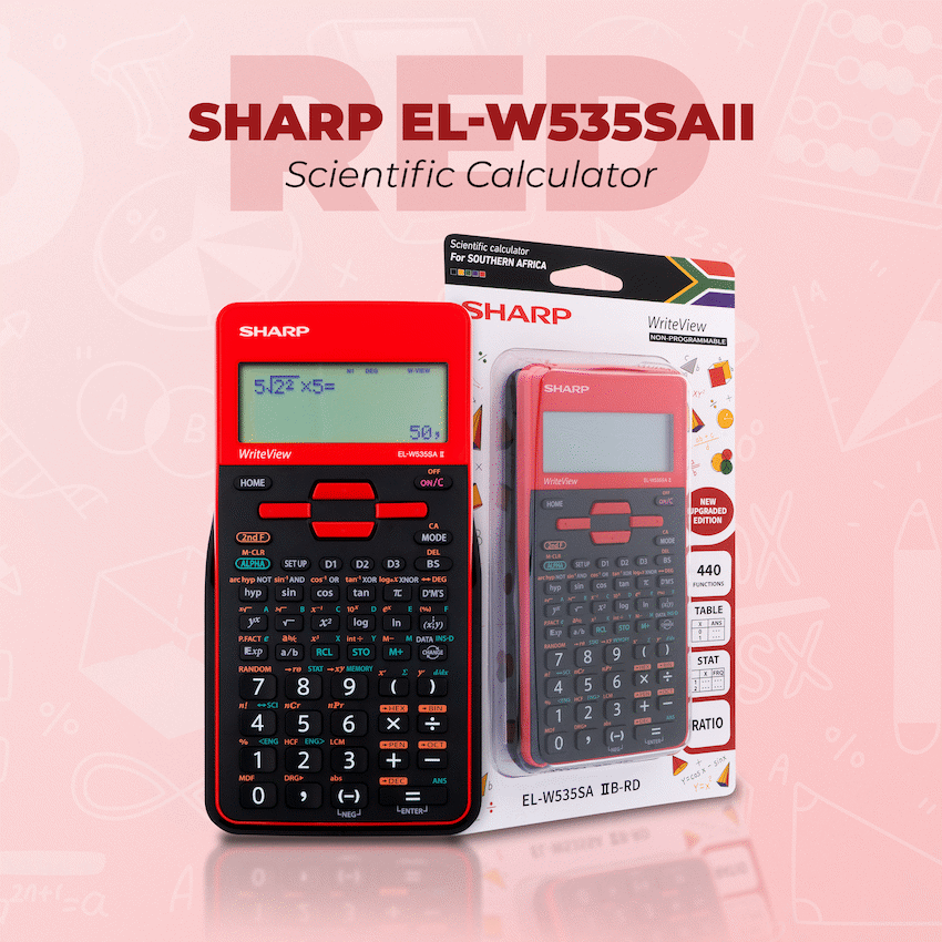 Sharp EL-W535SAII Red Scientific Calculator - image 6