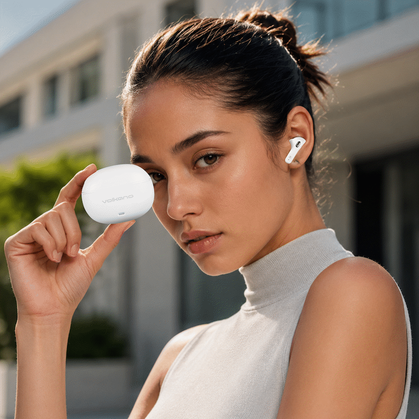 Volkano Pulse Series True Wireless Earphones with Charging Case - White - image 6