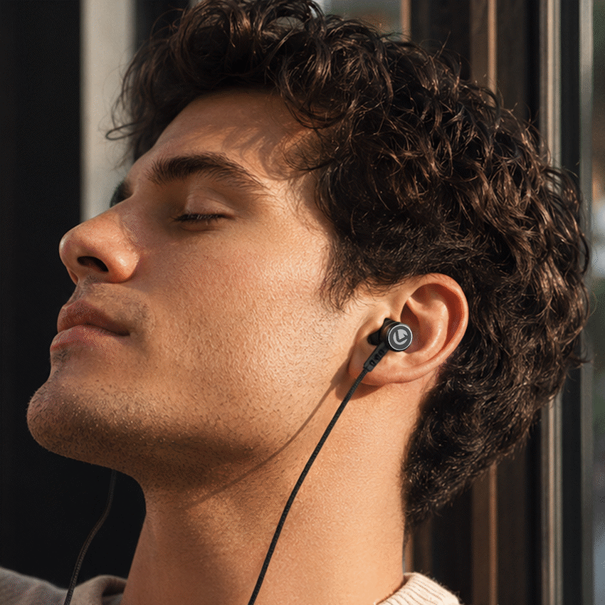 Volkano Earphones with Mic - STANNIC SERIES - Black - image 6