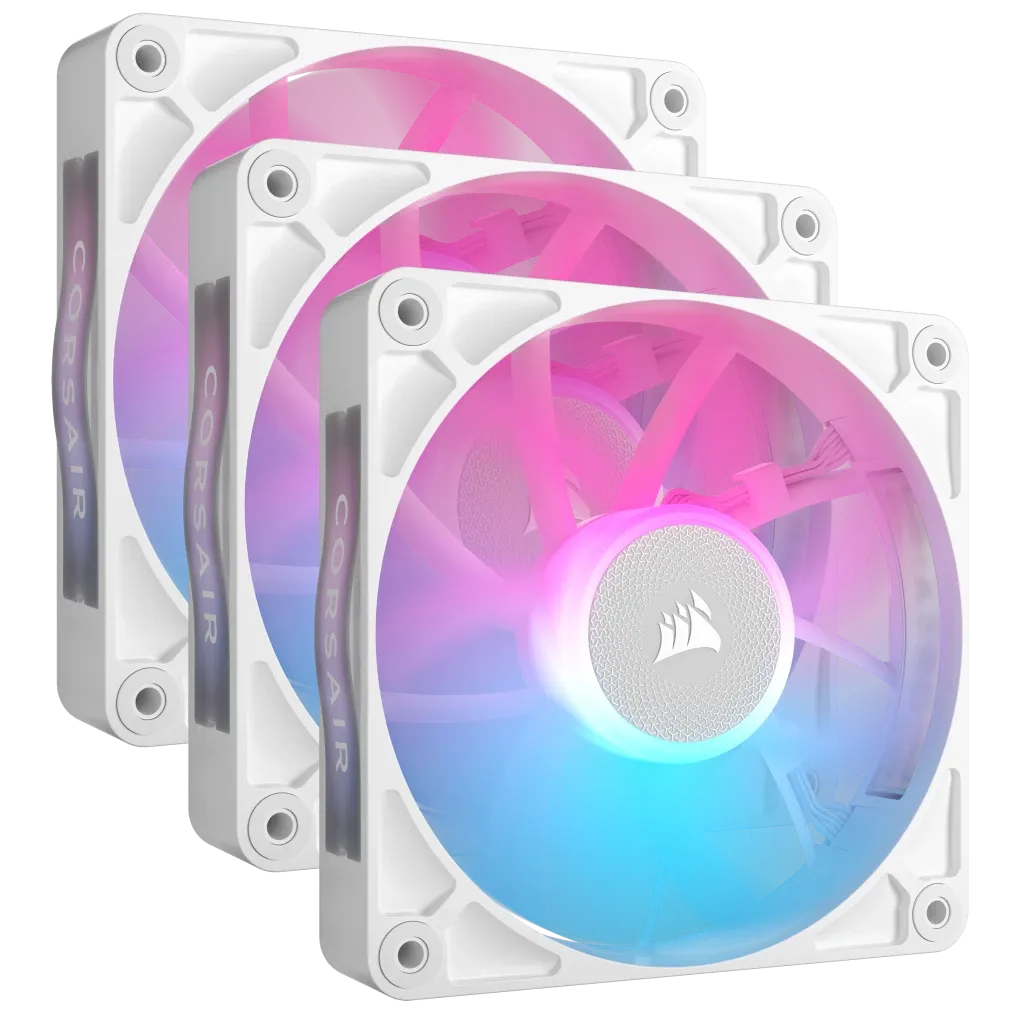 Corsair RX RGB Series; iCUE LINK RX120 RGB White; 120mm Fan; Triple Pack - image 5