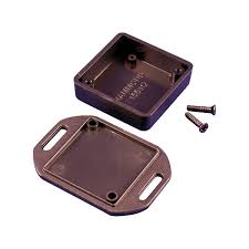 Miniature Flanged Lid Enclosure • ABS Plastic • 56.3 x 40 x 15 mm (With Lid) • Black