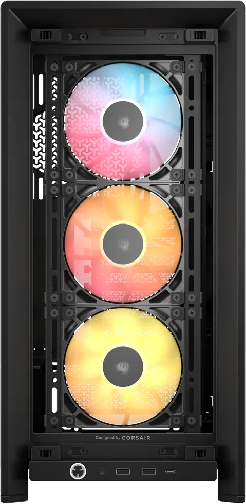 FRAME 4000D RS ARGB Black Mid-Tower PC Case; 2x 3.5'' |  2x 2.5'' Drive Bays; Up to 360mm Radiator; 3x RS ARGB PWM Fans; - image 4