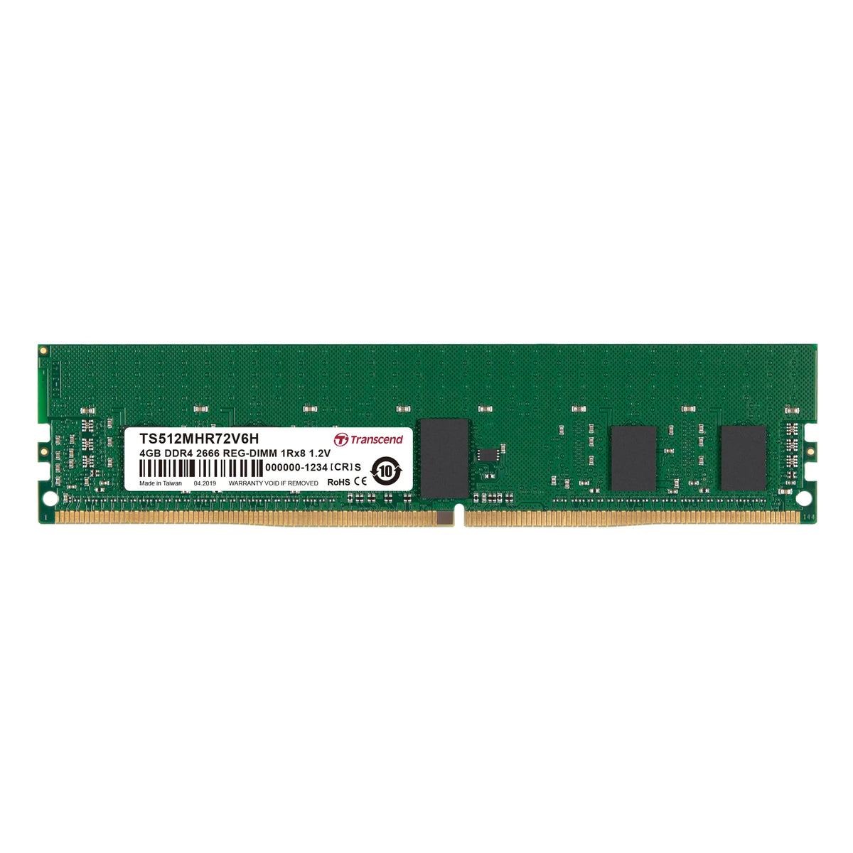 TRANSCEND 4GB DDR4-2666 REG-DIMM CL19 1Rx8 512Mx8 - image 3