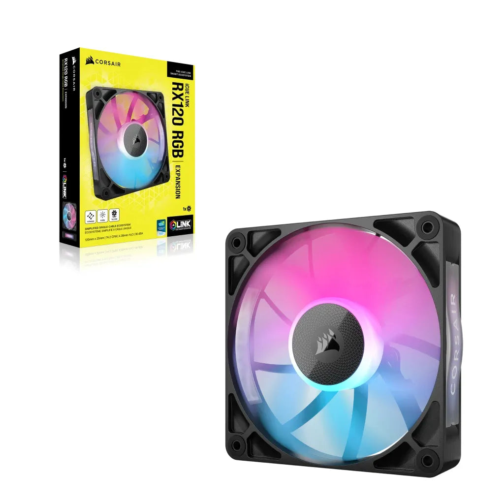 Corsair RX RGB Series; iCUE LINK RX120 RGB; 120mm Fan; Single Pack - image 6