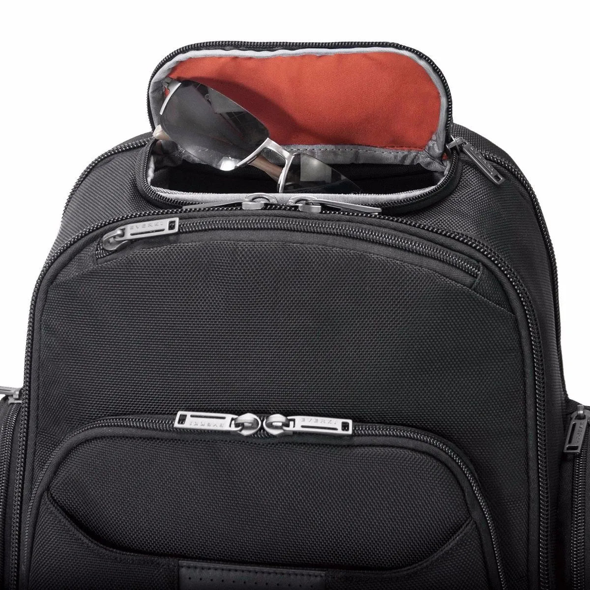 EVERKI VERSA BACKPACK | Fits up to 15 inch laptops | Travel friendly | Opens 180° | Hard-shell quick-access sunglasses case - image 6