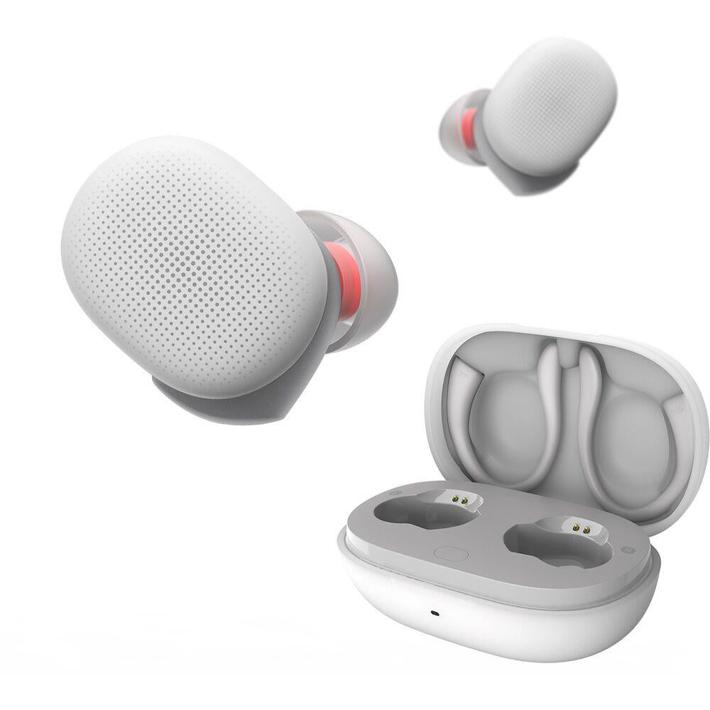 EB + MIC EARHOOKS - WIRELESS SPORT WHITE