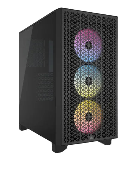 3000D RGB AIRFLOW Black Mid-Tower PC Case; 2x 3.5'' |  2x 2.5'' Drive Bays; Up to 360mm Radiator compatible; 3x 120mm fan incl - image 8