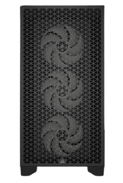3000D RGB AIRFLOW Black Mid-Tower PC Case; 2x 3.5'' |  2x 2.5'' Drive Bays; Up to 360mm Radiator compatible; 3x 120mm fan incl - image 9